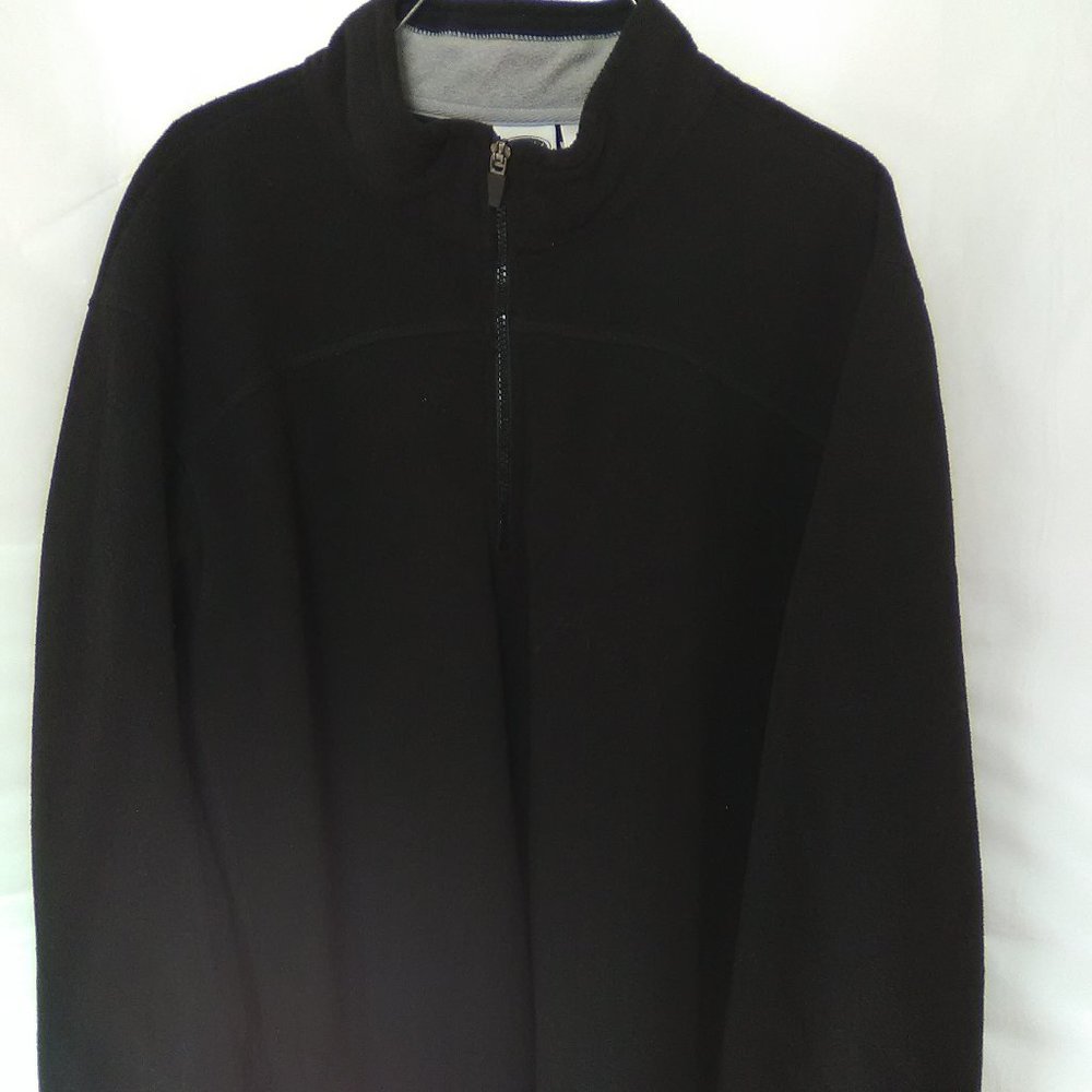 Athletic Works Men's Fleece Quarter Zip Pullover Color Black Size Large